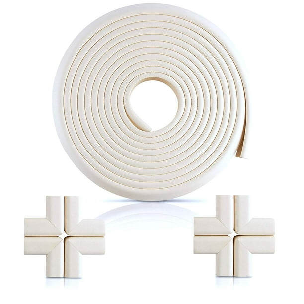 10Pcs Kids Safety Corner Protector Baby Proofing Corner Guards Bumper White 